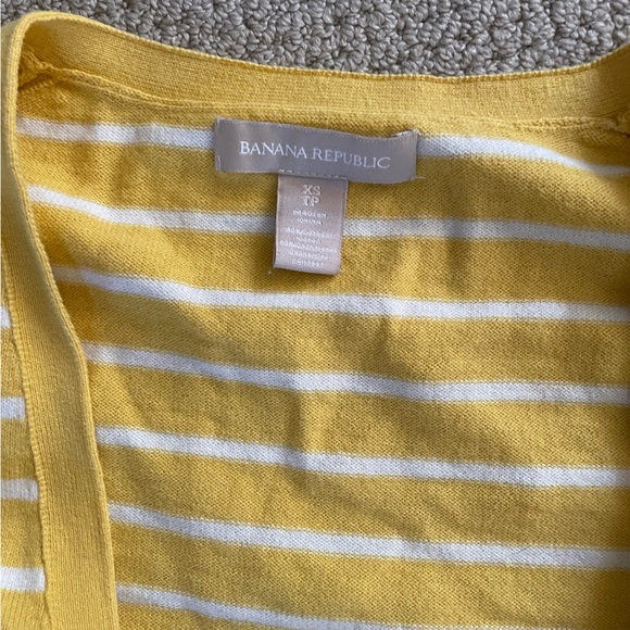 Yellow stripped cardigan - Picture 2 of 2